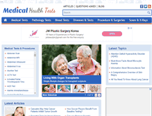 Tablet Screenshot of medicalhealthtests.com